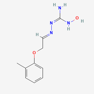 N'-hydroxy-2-[2-(2-methylphenoxy)ethylidene]hydrazinecarboximidamide