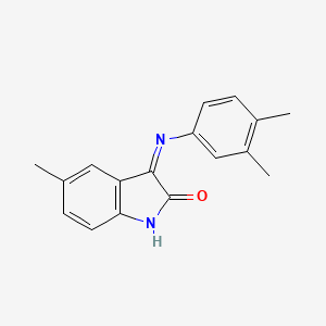 3-(3,4-Dimethylanilino)-5-methylindol-2-one