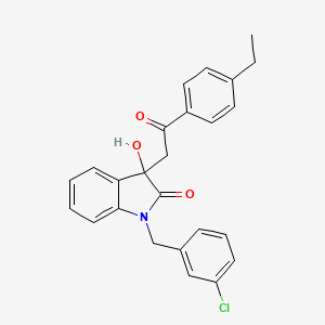 1-(3-chlorobenzyl)-3-[2-(4-ethylphenyl)-2-oxoethyl]-3-hydroxy-1,3-dihydro-2H-indol-2-one