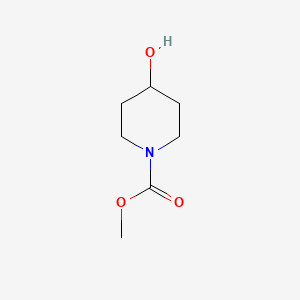 molecular formula C7H13NO3 B1337940 Methyl 4-hydroxypiperidine-1-carboxylate CAS No. 75250-52-1