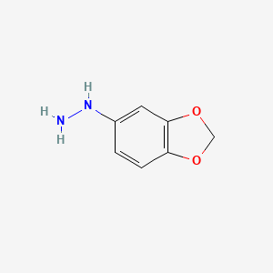 molecular formula C7H8N2O2 B1337945 Benzo[1,3]dioxol-5-YL-hydrazine CAS No. 62646-09-7