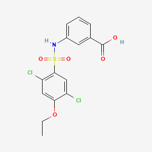 3-{[(2,5-Dichloro-4-ethoxyphenyl)sulfonyl]amino}benzoic acid