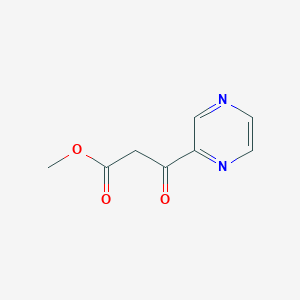 molecular formula C8H8N2O3 B1337953 3-氧代-3-(吡嗪-2-基)丙酸甲酯 CAS No. 75399-07-4