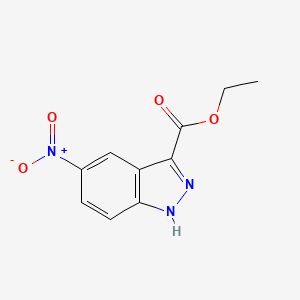 molecular formula C10H9N3O4 B1337966 Ethyl 5-nitro-1H-indazole-3-carboxylate CAS No. 78155-85-8