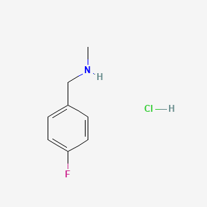 molecular formula C8H11ClFN B1337967 (4-氟苄基)-甲胺盐酸盐 CAS No. 459-20-1