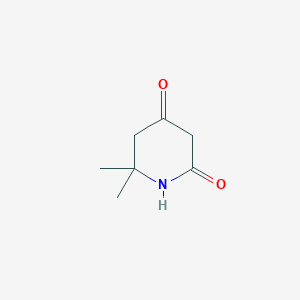 molecular formula C7H11NO2 B1337973 6,6-二甲基哌啶-2,4-二酮 CAS No. 5239-39-4