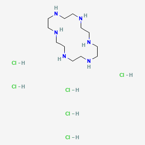 molecular formula C12H36Cl6N6 B1337987 1,4,7,10,13,16-六氮杂环十八烷六盐酸盐 CAS No. 58105-91-2