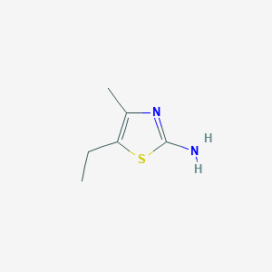 molecular formula C6H10N2S B1338002 5-Ethyl-4-methylthiazol-2-amine CAS No. 61764-32-7