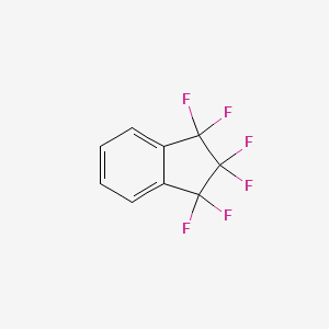 molecular formula C9H4F6 B1338009 1,1,2,2,3,3-六氟茚满 CAS No. 2338-64-9