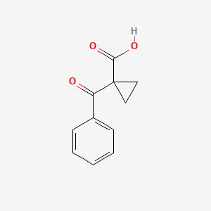 molecular formula C11H10O3 B1338015 1-苯甲酰环丙烷羧酸 CAS No. 79172-43-3
