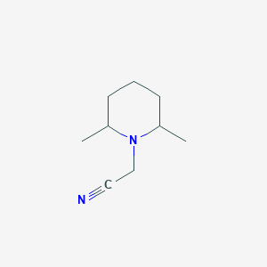 molecular formula C9H16N2 B1338024 2-(2,6-二甲基哌啶-1-基)乙腈 CAS No. 825-28-5