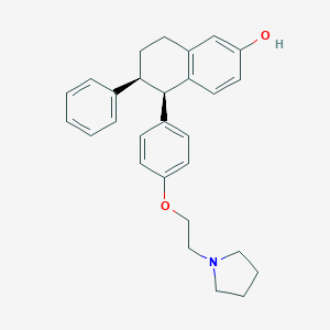 molecular formula C28H31NO2 B133805 拉索福昔芬 CAS No. 180915-78-0