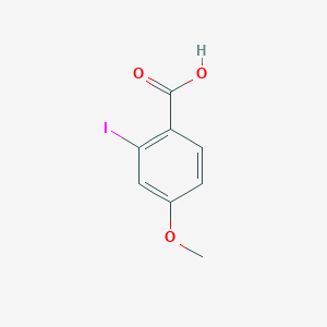 molecular formula C8H7IO3 B1338052 2-碘-4-甲氧基苯甲酸 CAS No. 54435-09-5