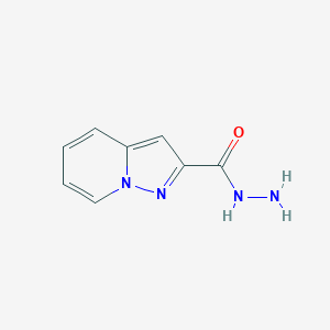 molecular formula C8H8N4O B1338080 吡唑并[1,5-A]吡啶-2-碳酰肼 CAS No. 80537-15-1