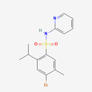 4-bromo-2-isopropyl-5-methyl-N-(2-pyridinyl)benzenesulfonamide