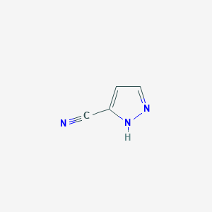 molecular formula C4H3N3 B1338111 1H-pyrazole-3-carbonitrile CAS No. 36650-74-5