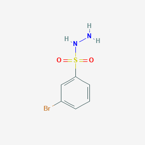 molecular formula C6H7BrN2O2S B1338115 Benzenesulfonic acid, 3-bromo-, hydrazide CAS No. 89862-26-0
