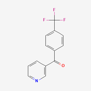 molecular formula C13H8F3NO B1338118 Pyridin-3-yl(4-(trifluoromethyl)phenyl)methanone CAS No. 21221-92-1