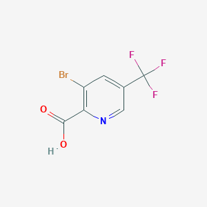 molecular formula C7H3BrF3NO2 B1338170 3-溴-5-(三氟甲基)吡啶甲酸 CAS No. 959245-76-2