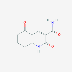 molecular formula C10H10N2O3 B1338172 2,5-二氧代-1,2,5,6,7,8-六氢喹啉-3-甲酰胺 CAS No. 84548-18-5