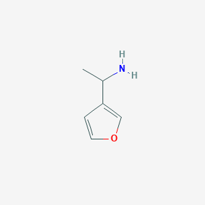 molecular formula C6H9NO B1338186 1-(Furan-3-yl)ethanamine CAS No. 252372-09-1
