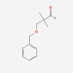 molecular formula C12H16O2 B1338191 3-Benzyloxy-2,2-dimethylpropanal CAS No. 38216-93-2