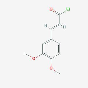 molecular formula C11H11ClO3 B1338192 (2E)-3-(3,4-dimethoxyphenyl)acryloyl chloride CAS No. 39856-08-1