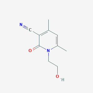 molecular formula C10H12N2O2 B1338205 1-(2-羟乙基)-4,6-二甲基-2-氧代-1,2-二氢吡啶-3-腈 CAS No. 675843-82-0