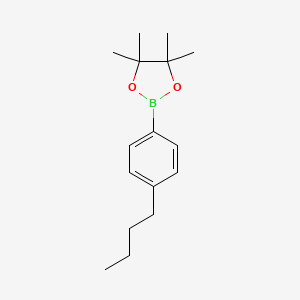 molecular formula C16H25BO2 B1338211 2-(4-丁基苯基)-4,4,5,5-四甲基-1,3,2-二氧杂硼环丁烷 CAS No. 625458-85-7
