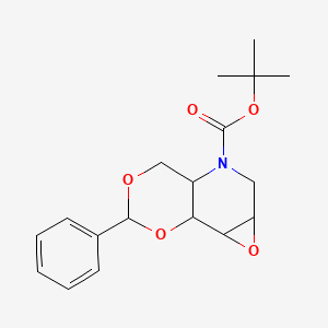 molecular formula C18H23NO5 B13382166 Tert-butyl 10-phenyl-3,9,11-trioxa-6-azatricyclo[5.4.0.02,4]undecane-6-carboxylate 