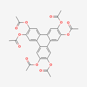 molecular formula C30H24O12 B1338221 2,3,6,7,10,11-六乙酰氧基三苯乙烯 CAS No. 32829-08-6