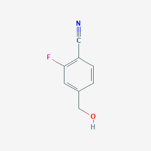 molecular formula C8H6FNO B1338224 2-氟-4-(羟甲基)苯甲腈 CAS No. 222978-02-1