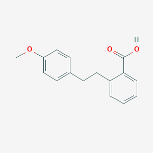 molecular formula C16H16O3 B133823 2-[2-(4-甲氧基苯基)乙基]苯甲酸 CAS No. 14525-71-4