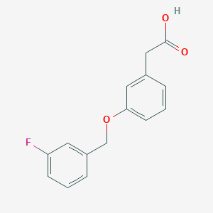 molecular formula C15H13FO3 B1338240 2-(3-((3-氟苄基)氧基)苯基)乙酸 CAS No. 902836-26-4