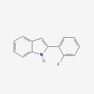 molecular formula C14H10FN B1338255 2-(2-氟苯基)-1H-吲哚 CAS No. 52765-22-7