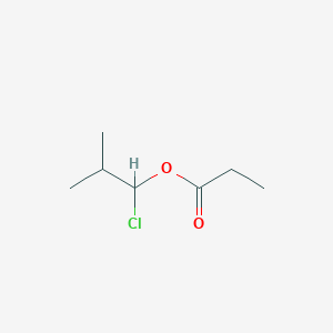 B133828 1-Chloro-2-methylpropyl propionate CAS No. 58304-65-7