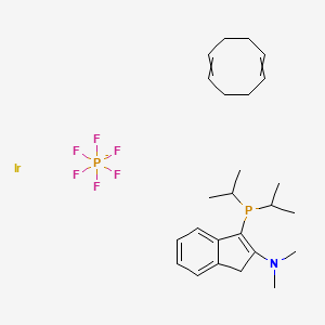 cycloocta-1,5-diene;3-di(propan-2-yl)phosphanyl-N,N-dimethyl-1H-inden-2-amine;iridium;hexafluorophosphate