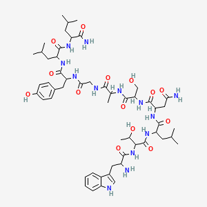 H-DL-Trp-DL-xiThr-DL-Leu-DL-Asn-DL-Ser-DL-Ala-Gly-DL-Tyr-DL-Leu-DL-Leu-NH2