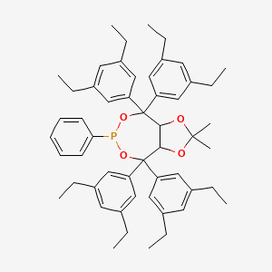 (3aR,8aR)-(-)-4,4,8,8-Tetrakis(3,5-diethylphenyl)tetrahydro-2,2-dimethyl-6-phenyl-1,3-dioxolo[4,5-e]dioxaphosphepin