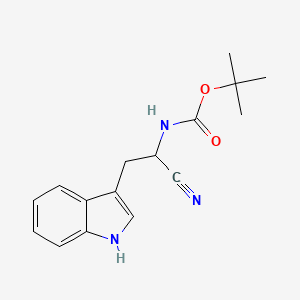 Boc-(S)-2-amino-3-(3-indolyl)propionitrile