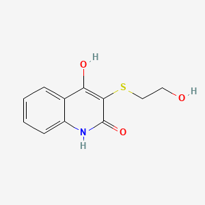 2-hydroxy-3-(2-hydroxyethylsulfanyl)-1H-quinolin-4-one