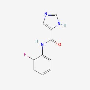 molecular formula C10H8FN3O B1338312 N-(2-氟苯基)-1H-咪唑-5-甲酰胺 CAS No. 102186-93-6