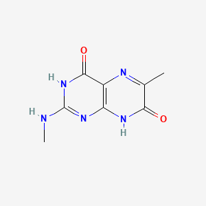 molecular formula C8H9N5O2 B13383162 6-methyl-2-(methylamino)-4,7(3H,8H)-pteridinedione 