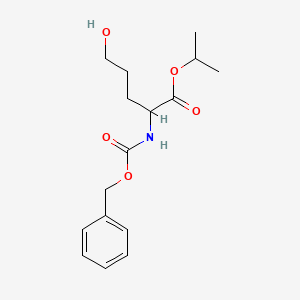 molecular formula C16H23NO5 B13383165 (S)-isopropyl 2-(benzyloxycarbonylamino)-5-hydroxypentanoate 