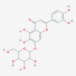 2-(3,4-Dihydroxyphenyl)-5,6-dihydroxy-7-[3,4,5-trihydroxy-6-(hydroxymethyl)oxan-2-yl]oxychromen-4-one