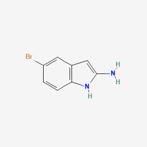 molecular formula C8H7BrN2 B13383177 5-bromo-1H-indol-2-amine 