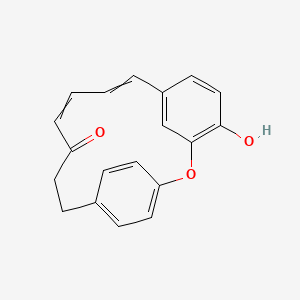 4-Hydroxy-2-oxatricyclo[13.2.2.13,7]icosa-1(17),3,5,7(20),8,10,15,18-octaen-12-one