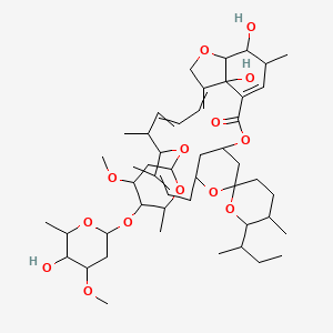 molecular formula C48H74O14 B13383216 Delta-2-Ivermectin B1a 