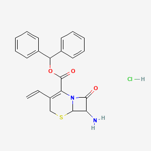 Benzhydryl 7-amino-3-ethenyl-8-oxo-5-thia-1-azabicyclo[4.2.0]oct-2-ene-2-carboxylate;hydrochloride