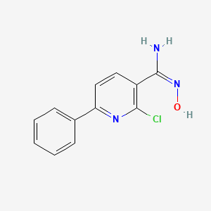 2-Chloro-N-hydroxy-6-phenylnicotinimidamide